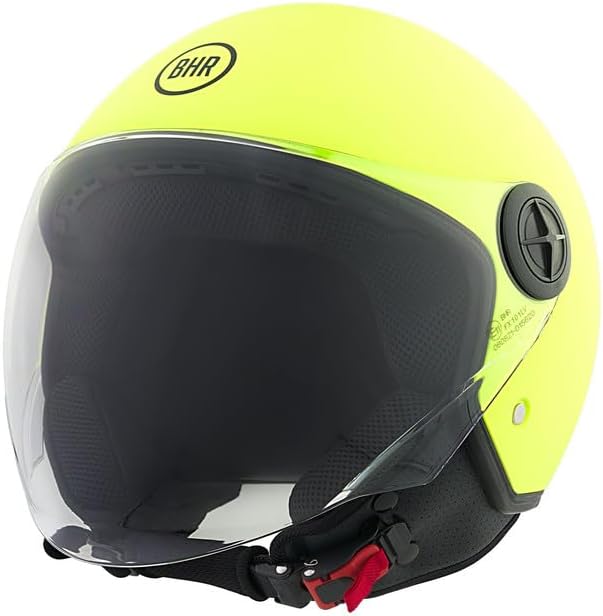 BHR - CASCO DEMI-JET 832 MINIMAL GIALLO FLUO OPACO