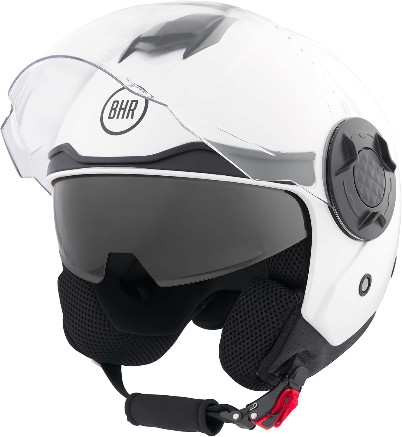 BHR - CASCO JET 830 FLASH BIANCO - DOPPIA VISIERA