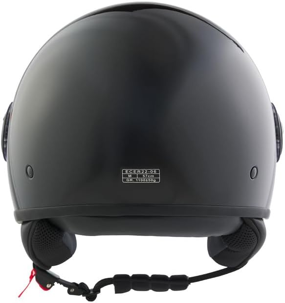 BHR - CASCO DEMI JET 835 SPECIAL NERO METALIZZATO