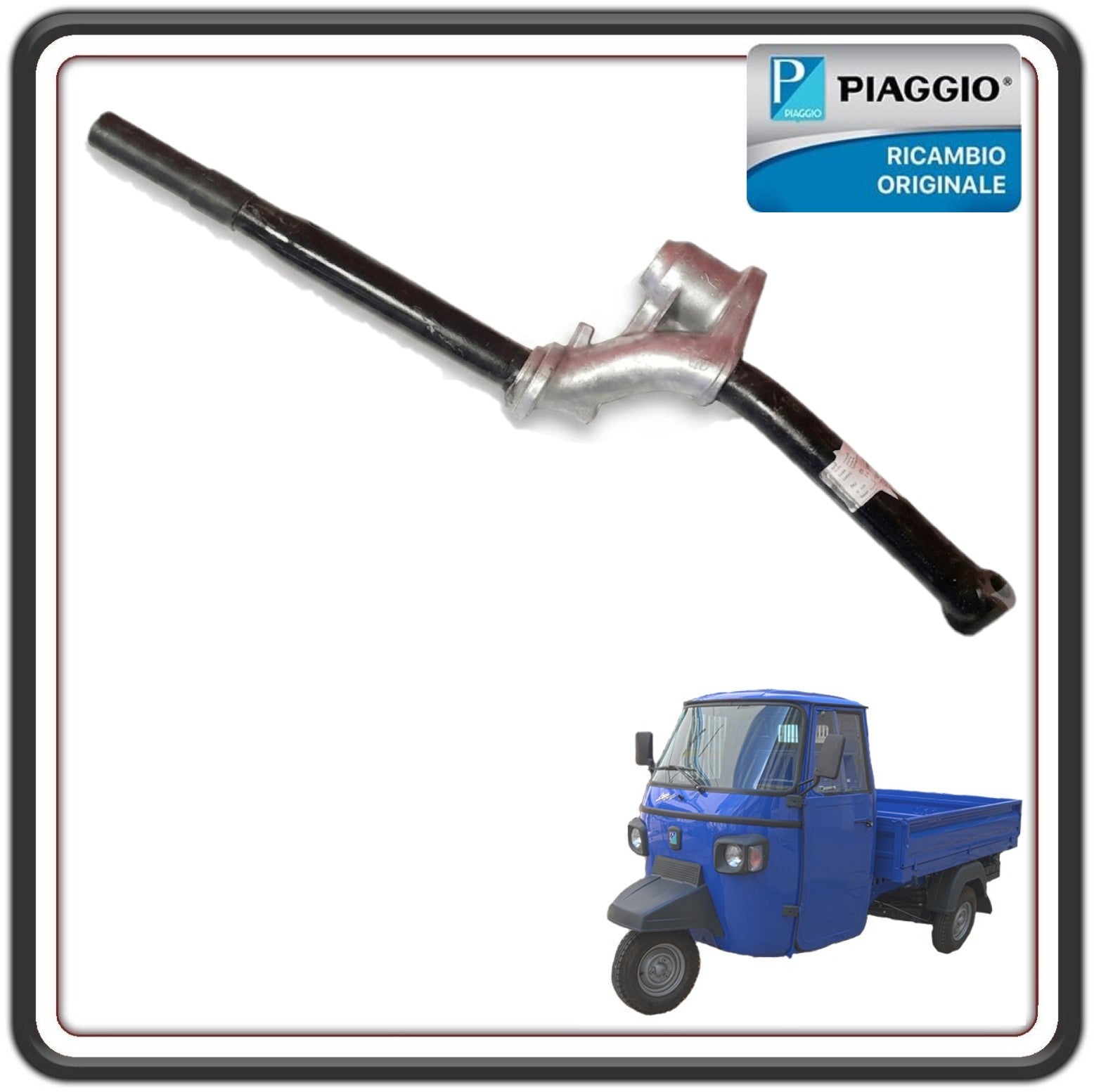 ALBERO STERZO FORCELLA COMPLETA PER PIAGGIO APE MP 601 DAL 2006 AL 2013 - PIAGGIO APE CLASSIC 400 DAL 2014 AL 2017 ORIGINALE PIAGGIO 661720  