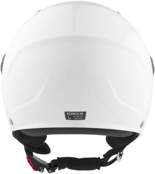 BHR - CASCO DEMI JET 838 CHILDREN BAMBINO/BAMBINA BIANCO