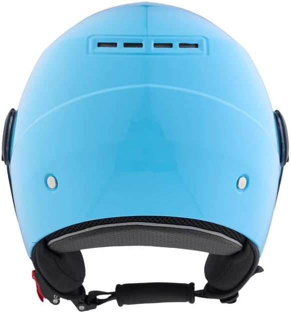 BHR - CASCO DEMI JET 841 CHILD BAMBINO/BAMBINA BLU METALLIZZATO
