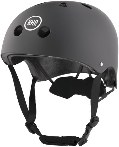 BHR - CASCO 837 URBAN PER MONOPATTINO - SCOOTER ELETTRICI - BICICLETTA - MTB - BMX - SKATEBOARD - PATTINAGGIO NERO OPACO  