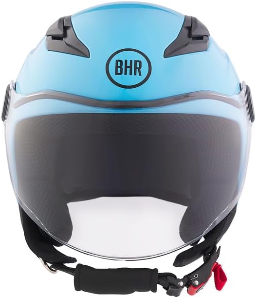 BHR - CASCO DEMI JET 838 CHILDREN BAMBINO/BAMBINA AZZURRO