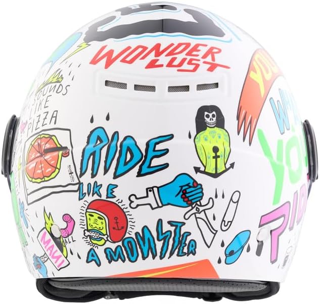 BHR - CASCO DEMI JET 841 CHILD BAMBINO/BAMBINA WONDERLUST WHITE GREEN