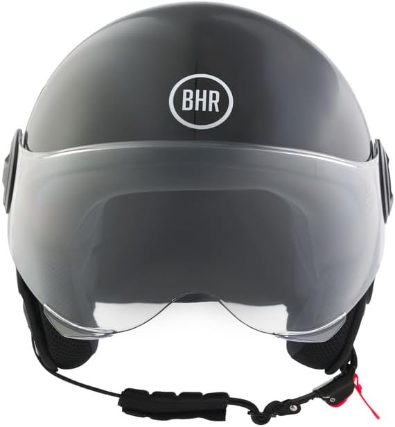 BHR - CASCO DEMI JET 835 SPECIAL NERO METALIZZATO