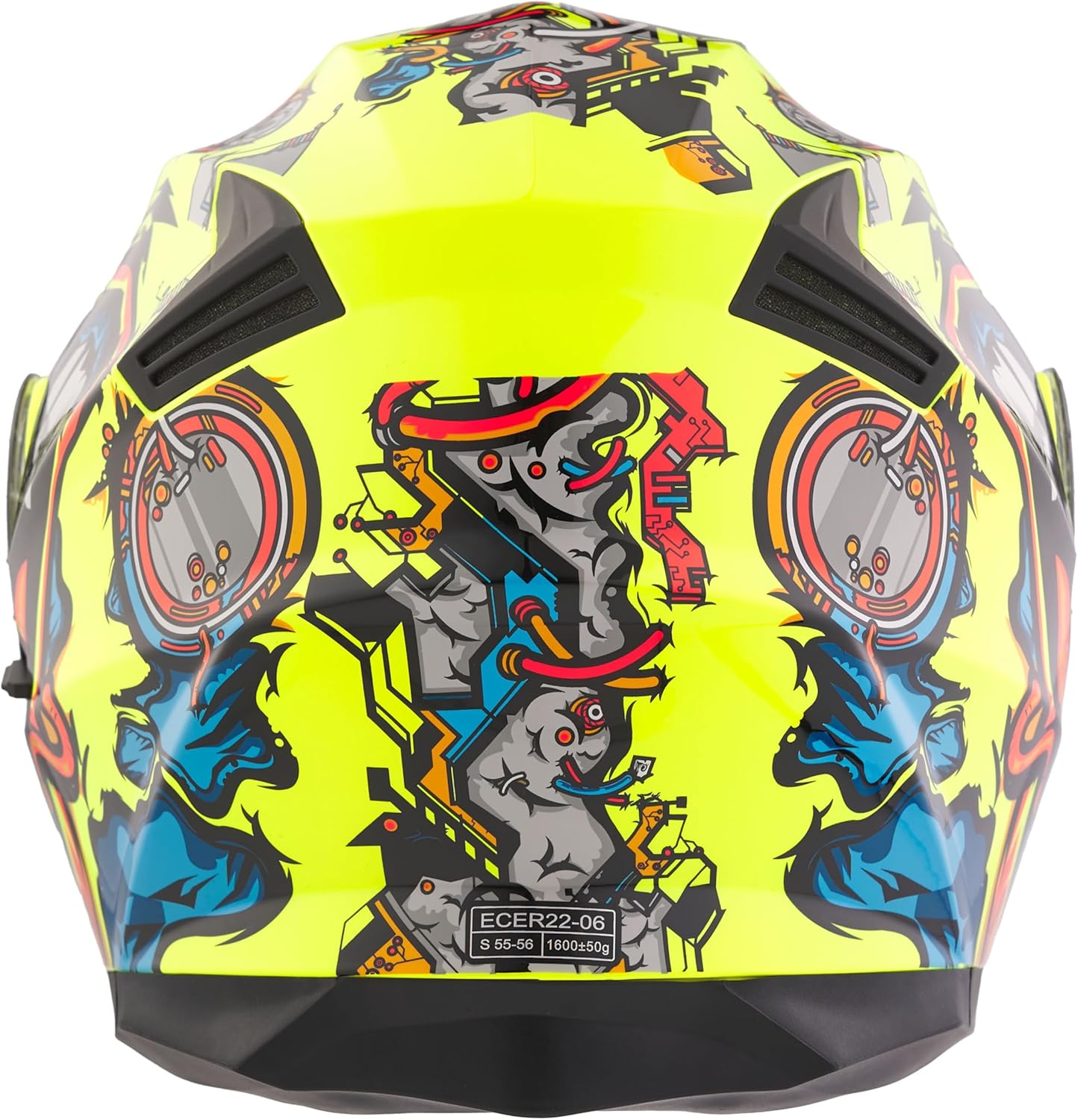BHR - CASCO MODULARE 836 FLIP UP ZOMBIE YELLOW