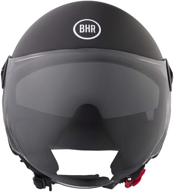 BHR - CASCO DEMI JET 840 DUAL SHIELD NERO OPACO