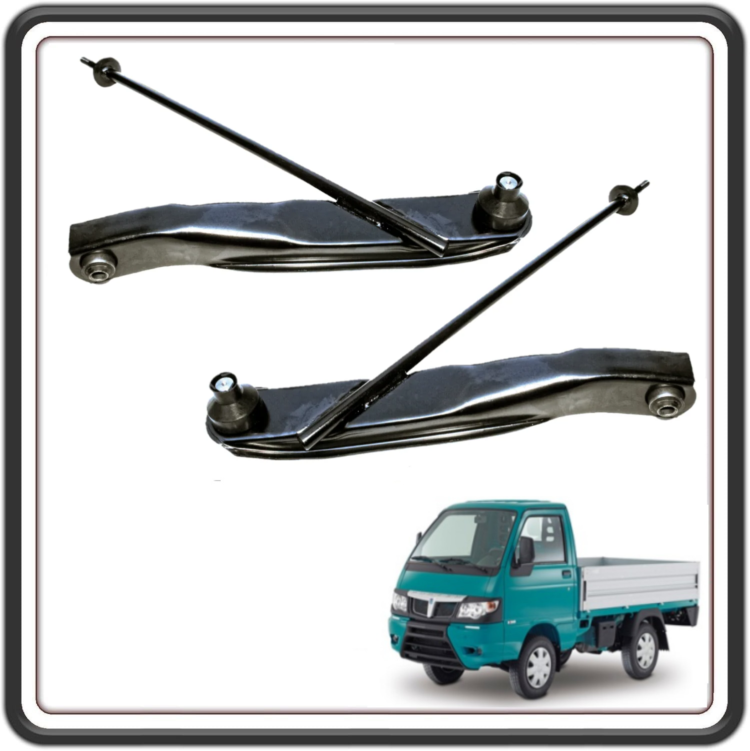 KIT COPPIA 2 BRACCIO BRACCI BRACCETTI SOSPENSIONE SOSPENSIONI OSCILLANTI COMPATIBILI PER PIAGGIO PORTER MULTITECH DAL 2010 AL 2020