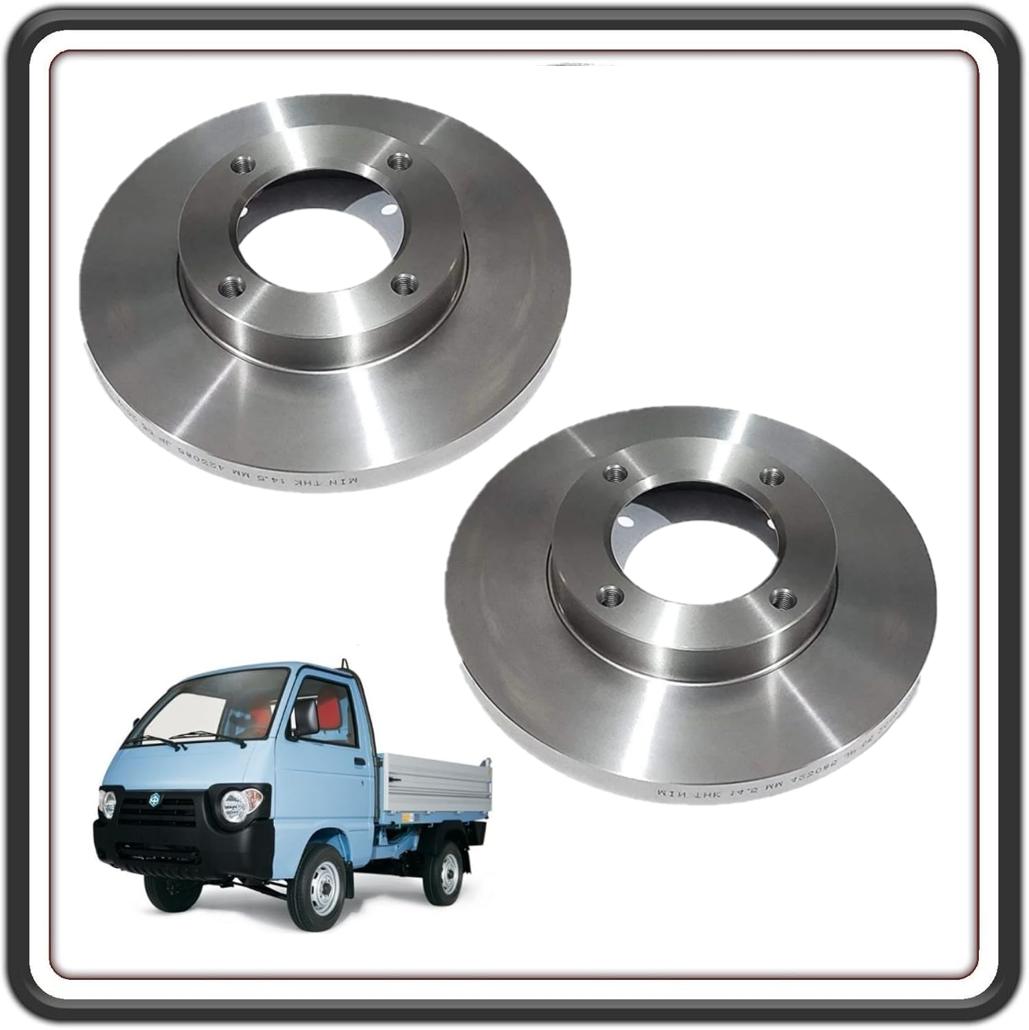 KIT COPPIA 2 DISCO DISCHI FRENO ANTERIORI DESTRO E SINISTRO COMPATIBILI CON PIAGGIO QUARGO 500 cc DAL 2005 AL 2017
