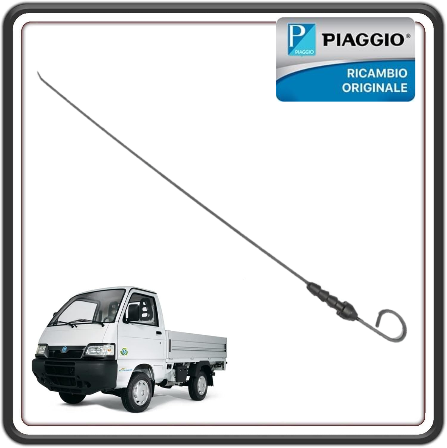 INDICATORE LIVELLO DI OLIO PER PIAGGIO PORTER 1000-1300 16 V MOTORE DAIHATSU FINO AL 2009 - PIAGGIO PORTER MAXXI BENZINA DAL 2009 AL 2010 ORIGINALE PIAGGIO 1536187501