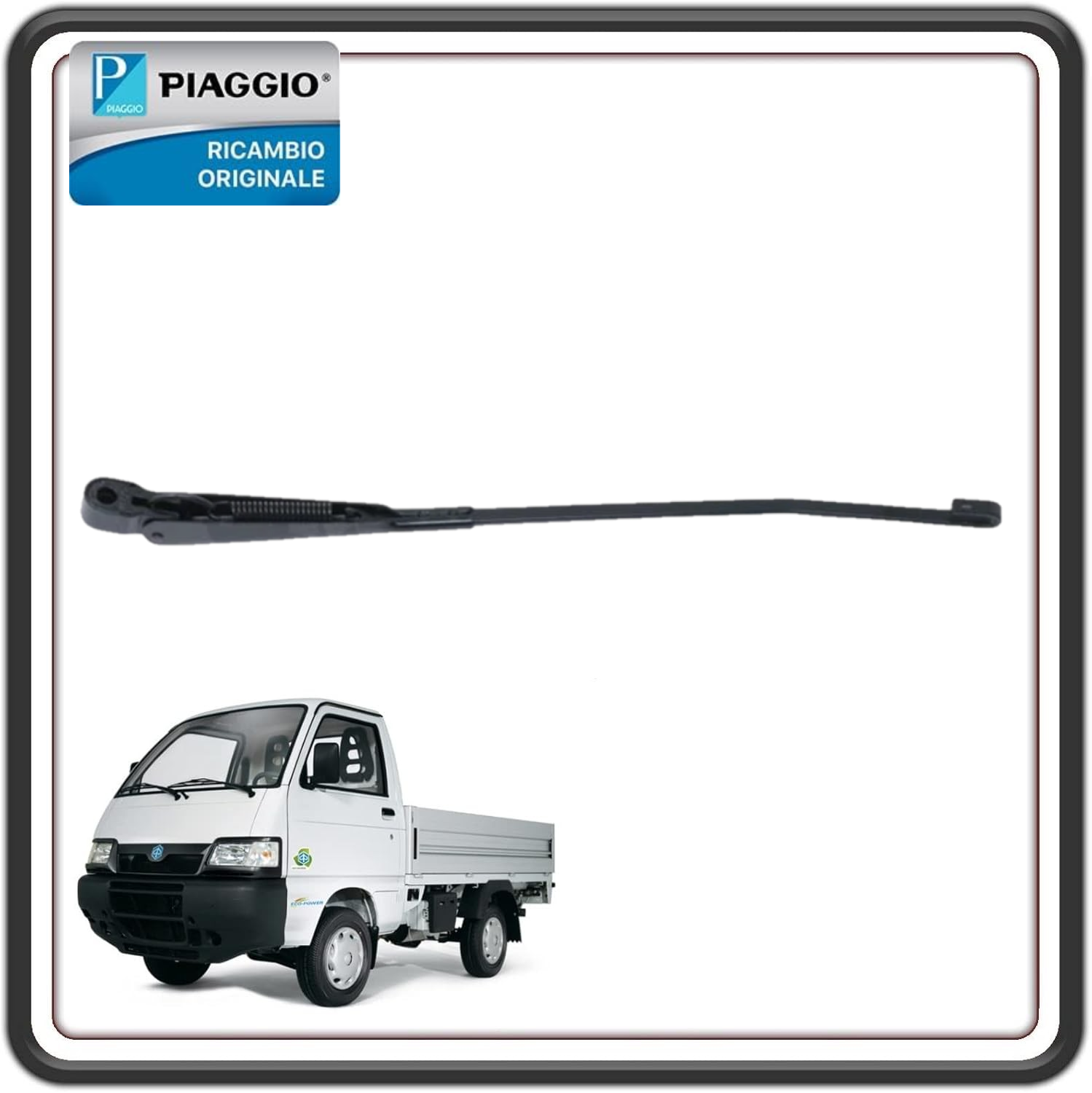 BRACCIO TERGICRISTALLO SINISTRO LATO GUIDA PER PIAGGIO PORTER 1000-1300 16V MOTORE DAIHATSU FINO AL 2009 - PIAGGIO PORTER 1200-1400 DIESEL FINO AL 2005 - PIAGGIO QUARGO TUTTI I MODELLI ORIGINALE PIAGGIO 660704
