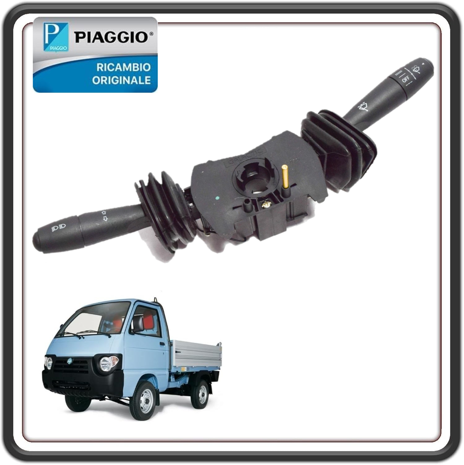 GRUPPO DEVIATORI INTERRUTTORE COMMUTATORE DEVIOLUCI FRECCE PER PIAGGIO QUARGO DAL 2007 AL 2017 ORIGINALE PIAGGIO 1D001425