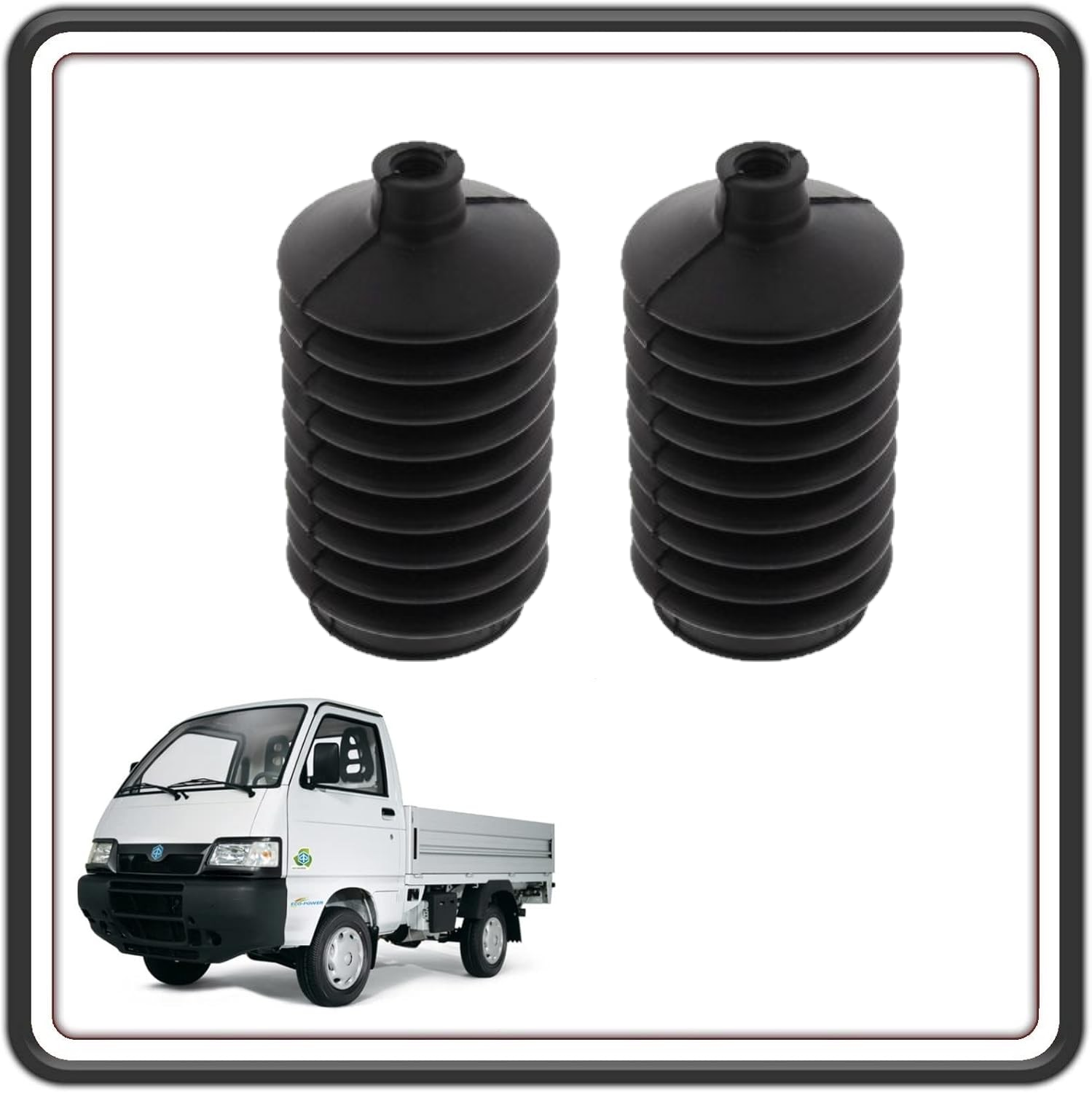 KIT COPPIA 2 CUFFIE STERZO COMPATIBILI PER PIAGGIO PORTER 1300 16V MOTORE DAIHATSU FINO AL 2009