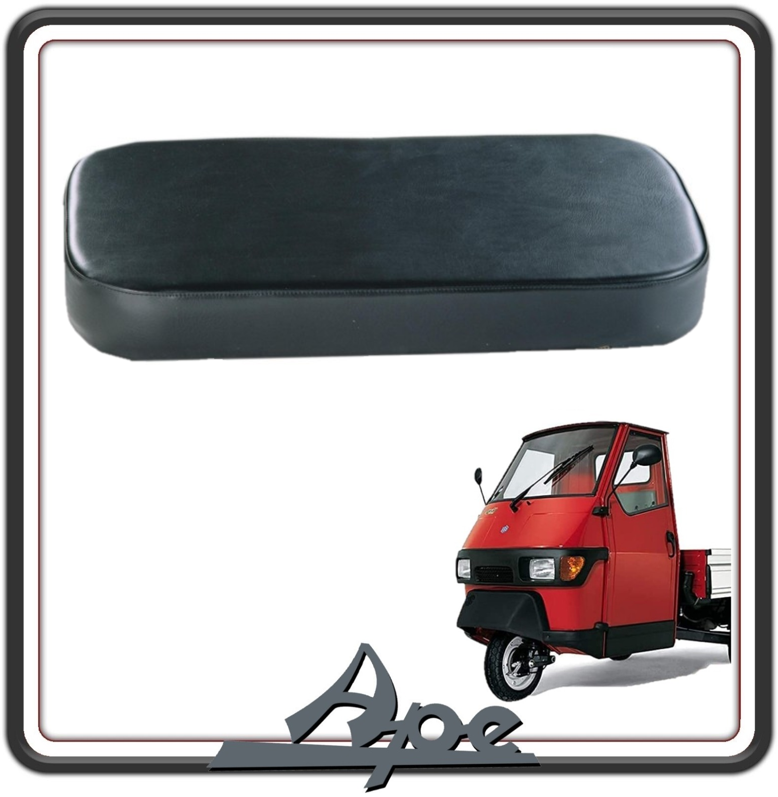 SEDILE SELLA SELLONE CUSCINO BIPOSTO COMPATIBILE PER PIAGGIO APE 50