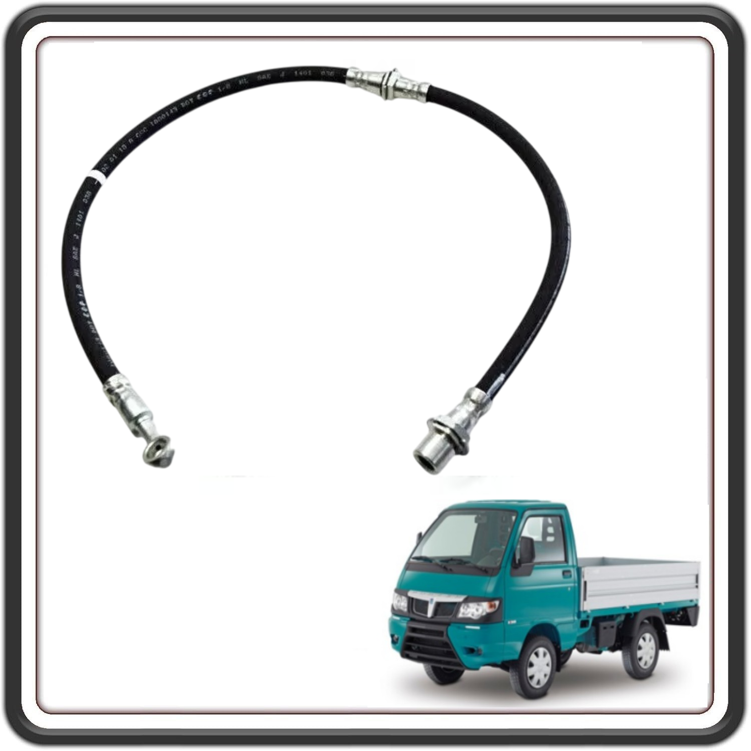 TUBO TUBAZIONE FLESSIBILE FRENO ANTERIORE COMPATIBILE PER PIAGGIO PORTER- PIAGGIO QUARGO (LEGGERE MODELLI DESCRIZIONE)