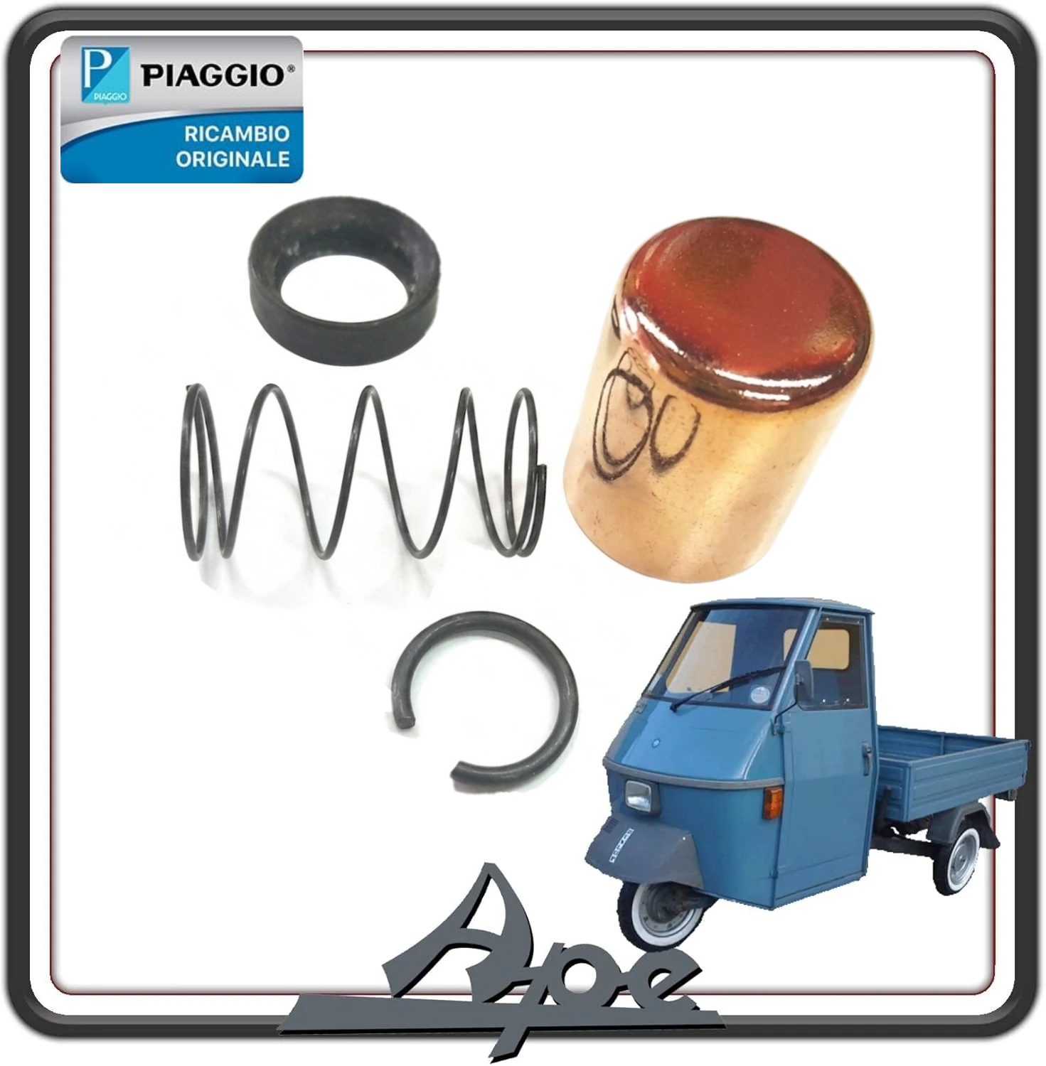 KIT MINUTERIA REVISIONE PIGNONE MOTORINO AVVIAMENTO PER PIAGGIO APE 50 DAL 1985 AL 2008 ORIGINALE PIAGGIO 249482