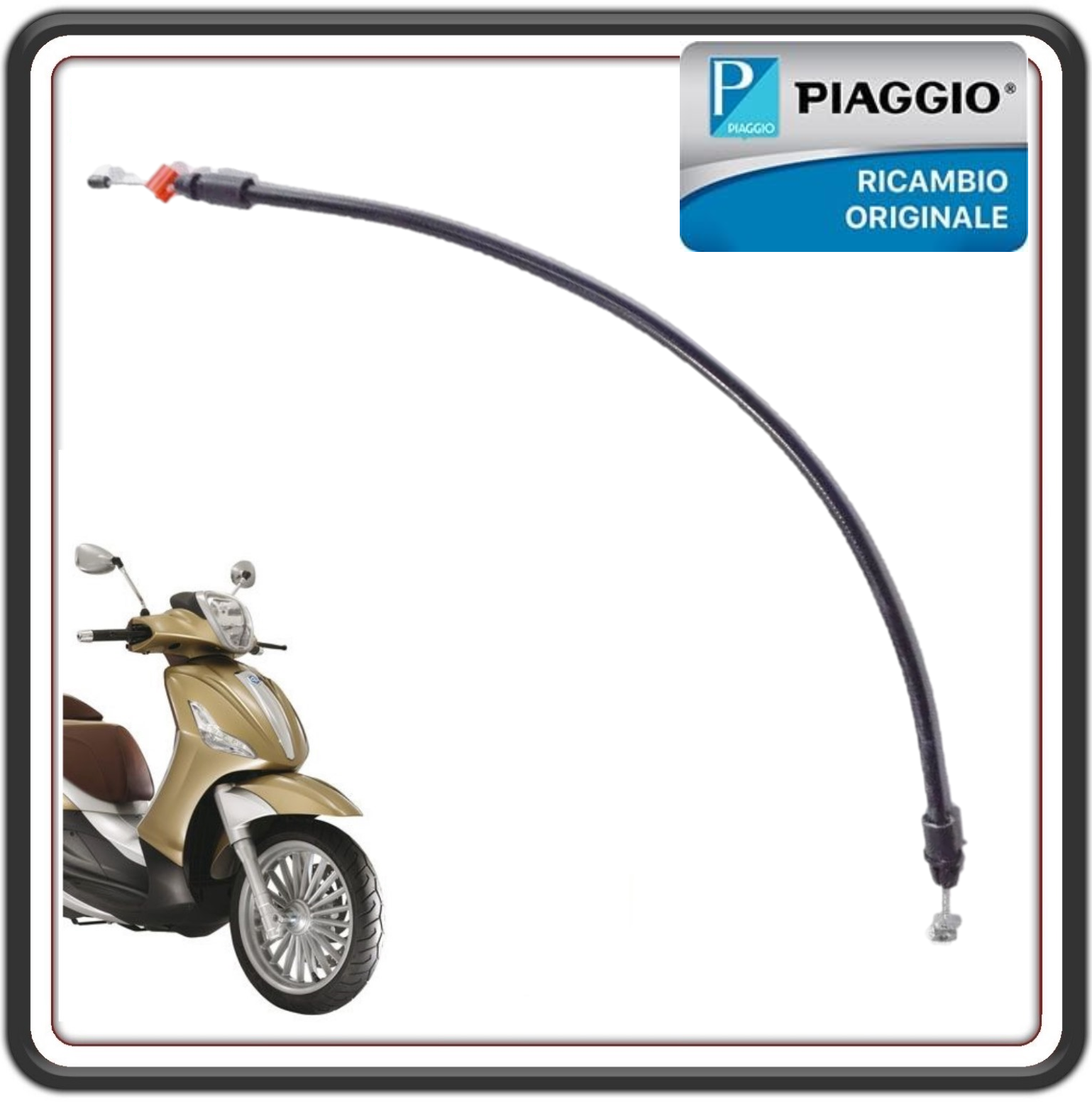 TRASMISSIONE FILO CAVO APERTURA SELLA CORTO PER PIAGGIO BEVERLY 125 - BEVERLY 200 - BEVERLY 250-300 - BEVERLY 400 - BEVERLY 500 ORIGINALE PIAGGIO CM012808