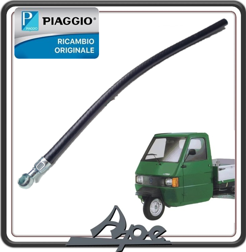 TUBO SFIATO CARBURANTE GASOLIO PER PIAGGIO APE TM 703 DIESEL DAL 1997 AL 2004 - PIAGGIO PORTER DIESEL DAL 1998 AL 2004 - PIAGGIO QUARGO ORIGINALE PIAGGIO 565138