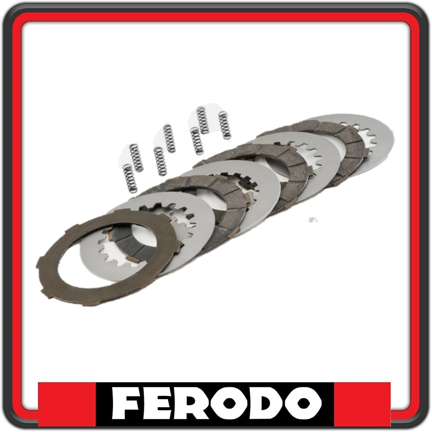 KIT SERIE COMPLETA DISCHI FRIZIONE STANDARD FERODO COMPATIBILI CON PIAGGIO VESPA PX CON FRENO A DISCO FINO AL 2017 FCS0518/2S