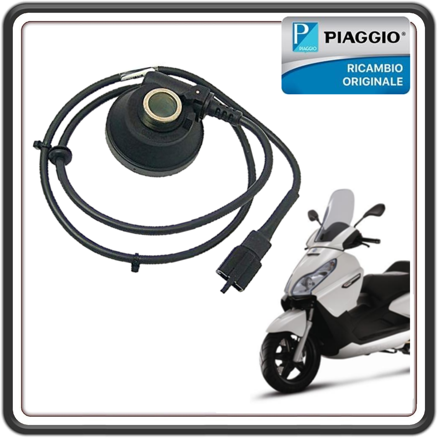 TRASMISSIONE RINVIO RUOTA FONICA CONTACHILOMETRI CONTAKM PER PIAGGIO BEVERLY 125-200 DAL 2001 AL 2003 - PIAGGIO X9 DAL 2001 AL 2004 - NRG POWER (LEGGI MODELLI DESCRIZIONE) ORIGINALE PIAGGIO 56435R