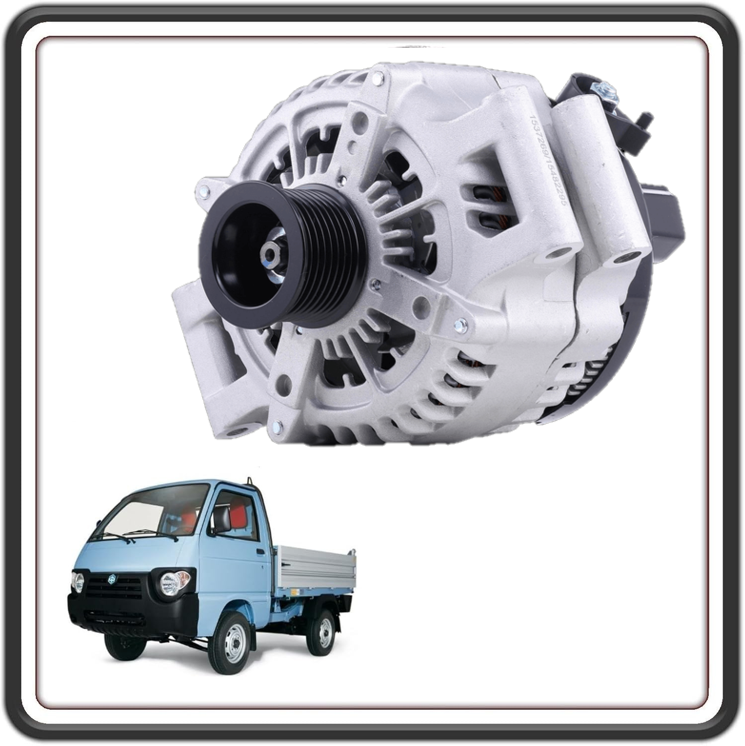 ALTERNATORE COMPLETO COMPATIBILE CON PIAGGIO QUARGO DIESEL TUTTI I MODELLI