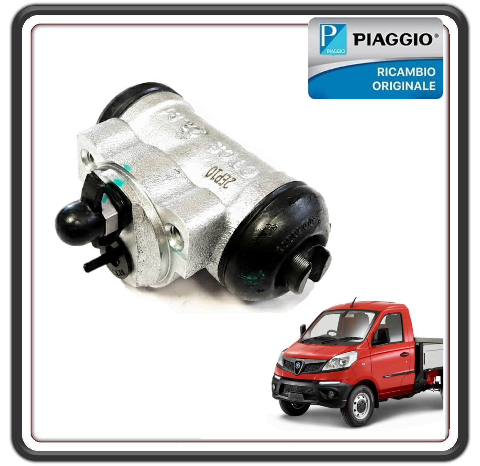 CILINDRETTO FRENO POSTERIORE PER PIAGGIO PORTER NP6 TUTTI I MODELLI ORIGINALE PIAGGIO WET240130100A0
