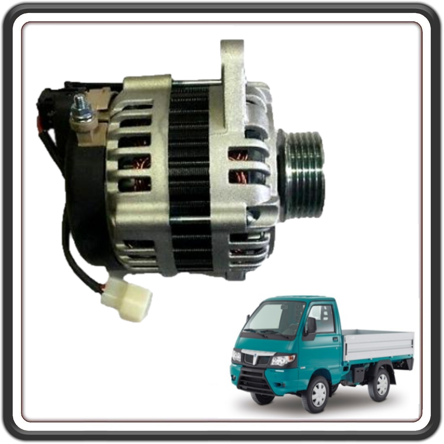 ALTERNATORE COMPLETO COMPATIBILE CON PIAGGIO PORTER MULTITECH FINO AL 2015