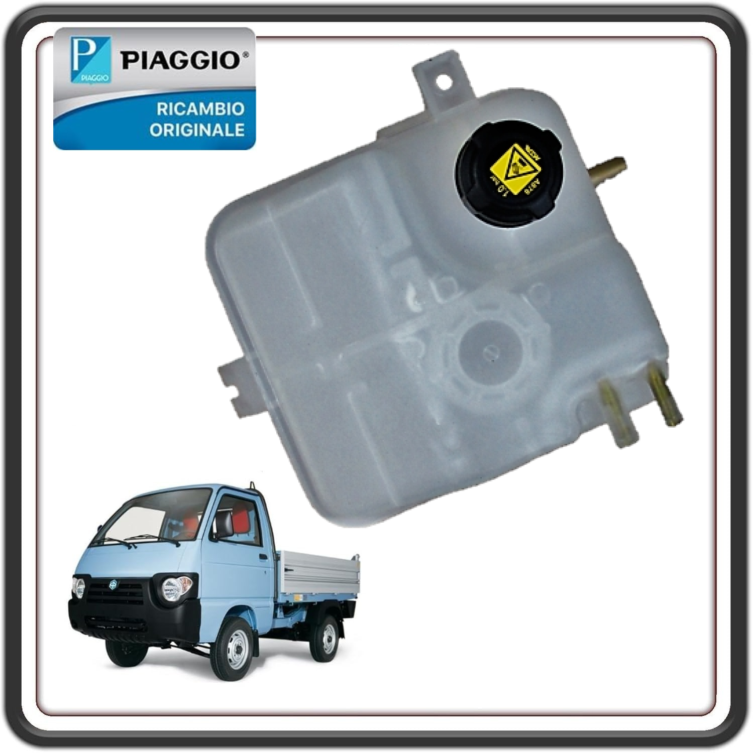 VASCHETTA SERBATOIO LIQUIDO RAFFREDDAMENTO ACQUA PER PIAGGIO QUARGO ORIGINALE PIAGGIO 615655