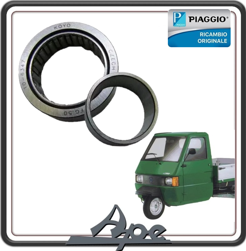 CUSCINETTO A RULLI 28x45x17 PER ALBERO MOTORE LATO VOLANO PER PIAGGIO APE TM 703 - PIAGGIO APE 602  - APE CAR P2- P3 ORIGINALE PIAGGIO 134591 