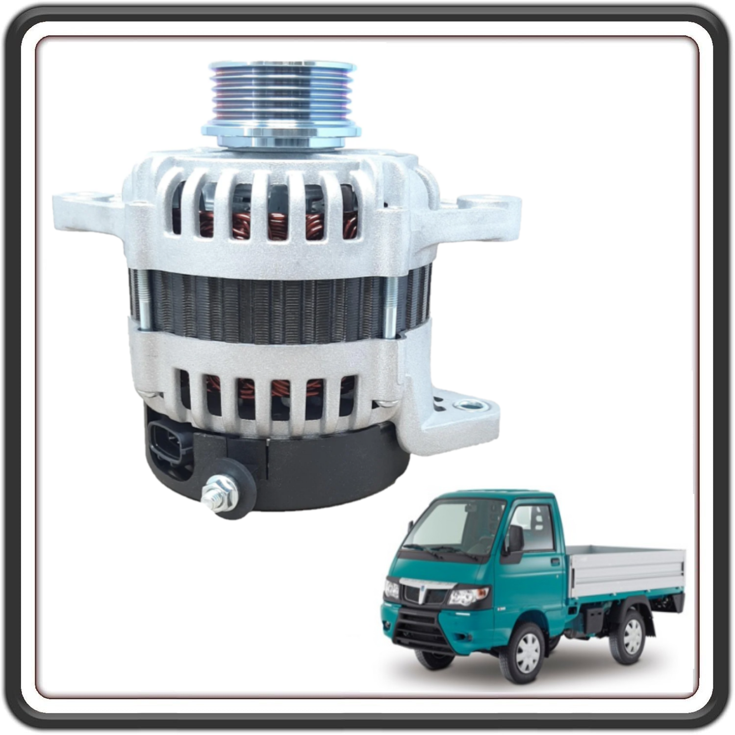 ALTERNATORE COMPLETO COMPATIBILE CON PIAGGIO PORTER MULTITECH E6 DAL 2017 AL 2020