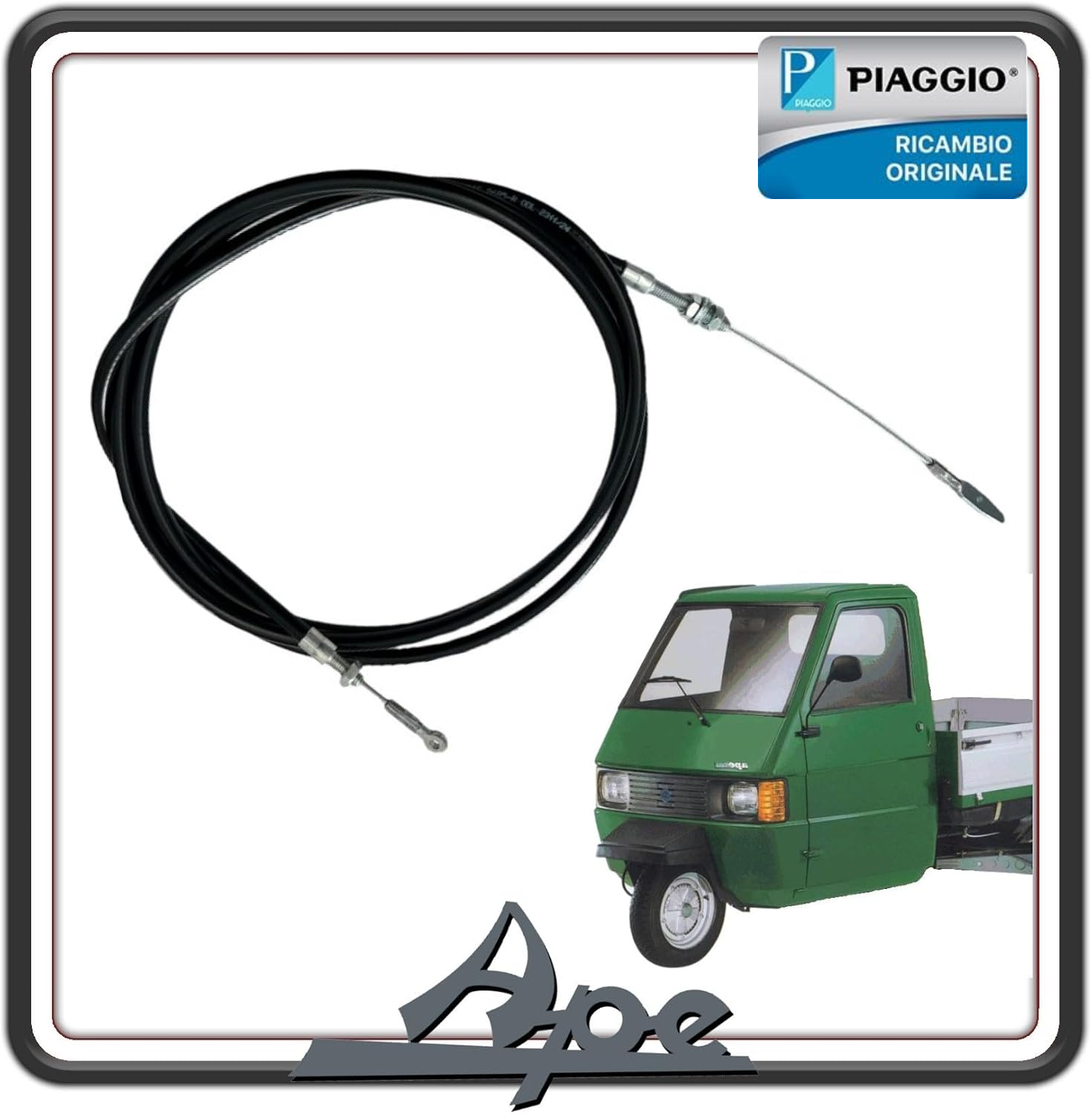 TRASMISSIONE FILO CAVO RETROMARCIA PER PIAGGIO APE TM 703 - APE 602 ORIGINALE PIAGGIO 266596