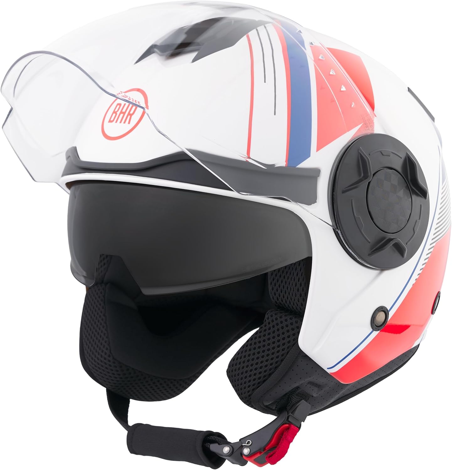 BHR - CASCO JET 830 FLASH COOL WHITE - DOPPIA VISIERA