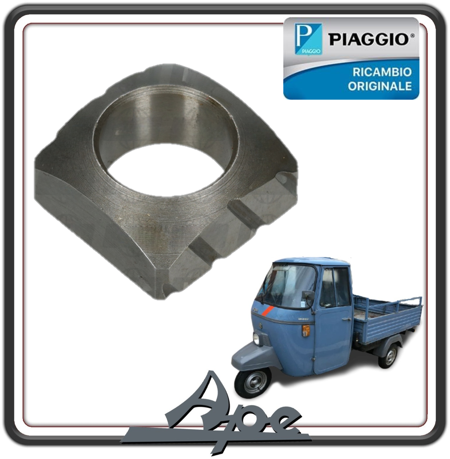 PATTINO SEMIASSE PER PIAGGIO APE TM 703 BENZINA - PIAGGIO APE 602 BENZINA - PIAGGIO APE MP 601-501 - PIAGGIO APE CAR P2 P3 ORIGINALE PIAGGIO 1128676 