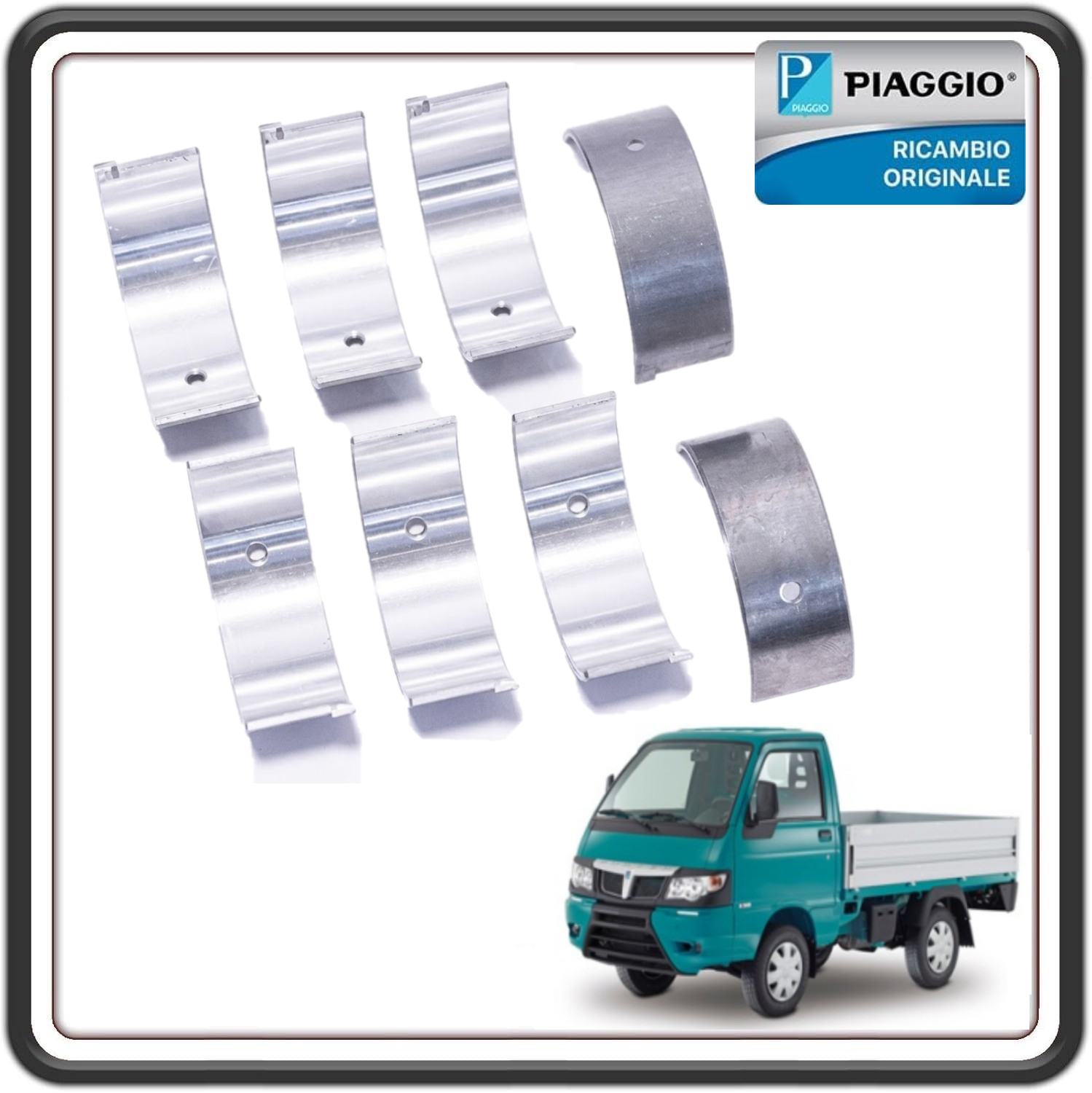 KIT SERIE BRONZINE BIELLA MISURA STANDARD PER PIAGGIO PORTER MULTITECH DAL 2010 AL 2015 - PIAGGIO PORTER MAXXI MULTITECH DAL 2010 AL 2015 ORIGINALE PIAGGIO B010841