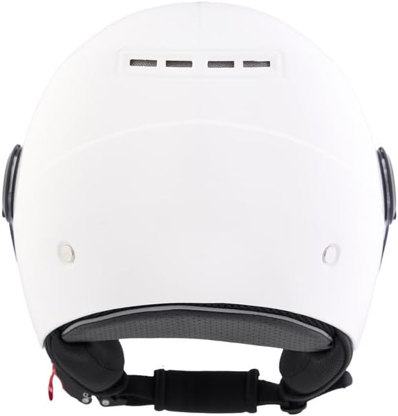 BHR - CASCO DEMI JET 841 CHILD BAMBINO/BAMBINA BIANCO METALLIZZATO