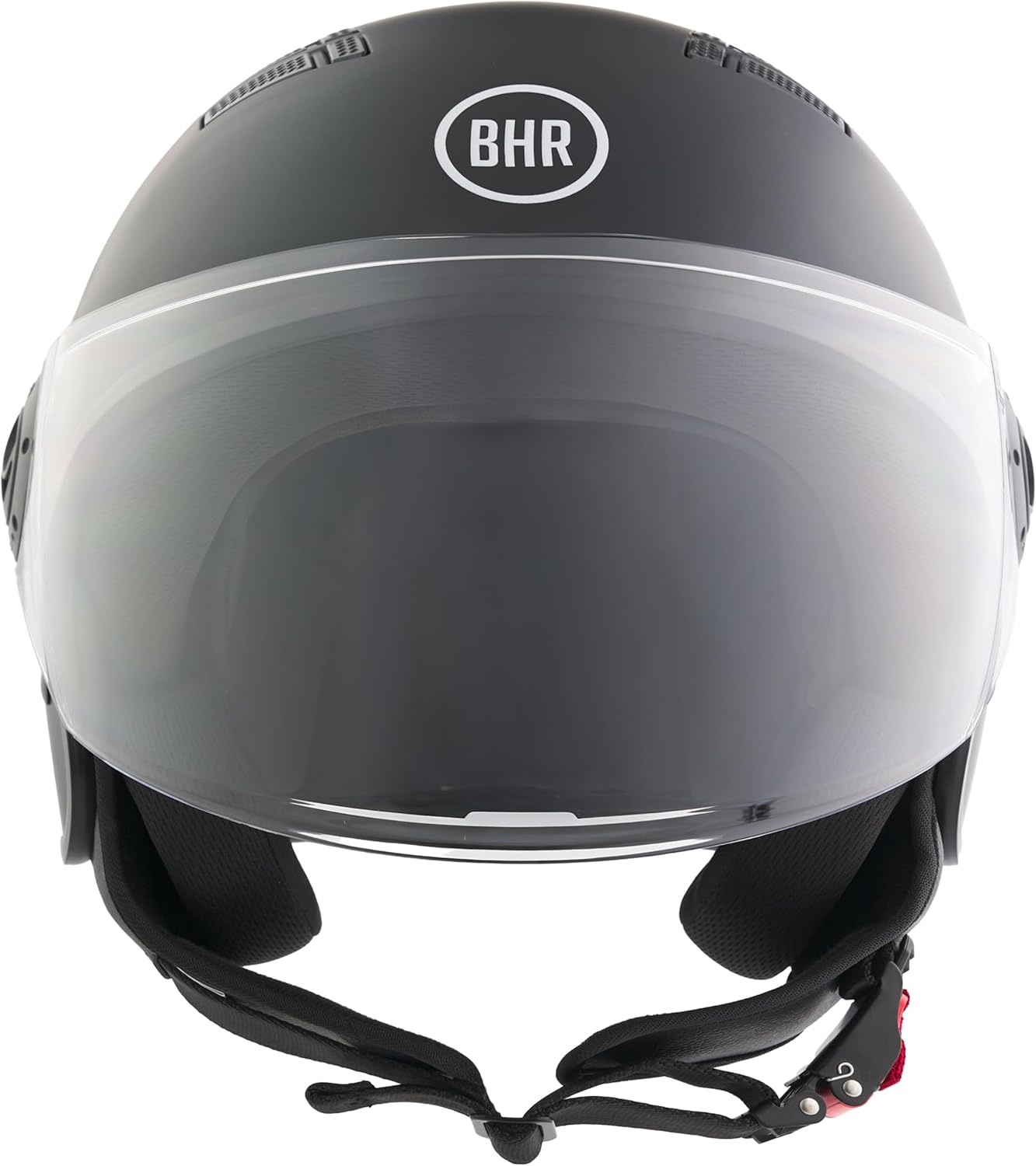 BHR - CASCO DEMI JET 834 FLOW NERO OPACO