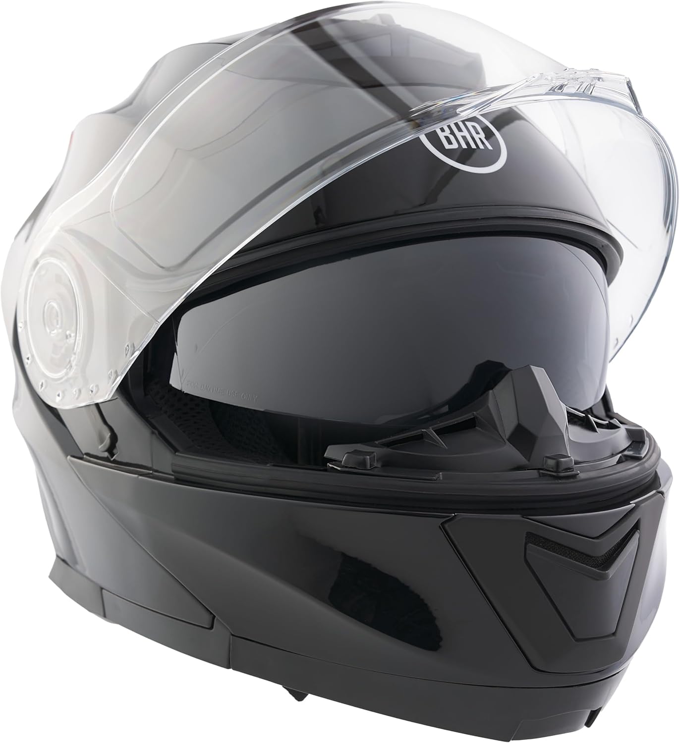 BHR - CASCO MODULARE 836 FLIP UP NERO METALLIZZATO