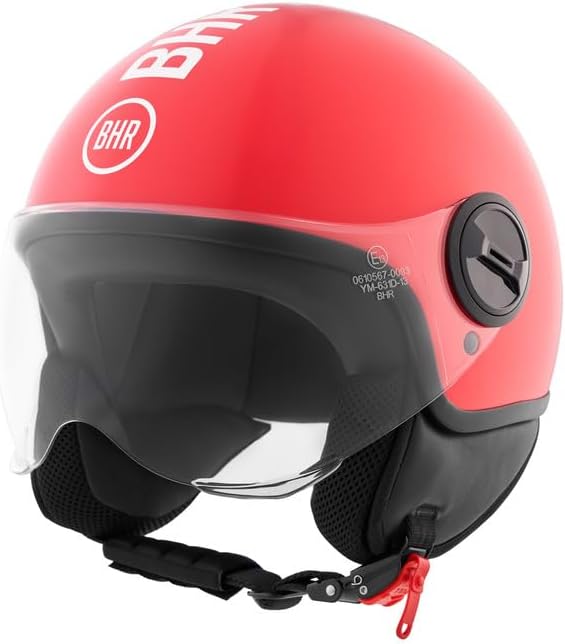 BHR - CASCO DEMI JET 835 SPECIAL ROSSO METALLICO