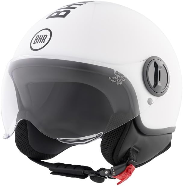 BHR - CASCO DEMI JET 835 SPECIAL BIANCO METALLICO