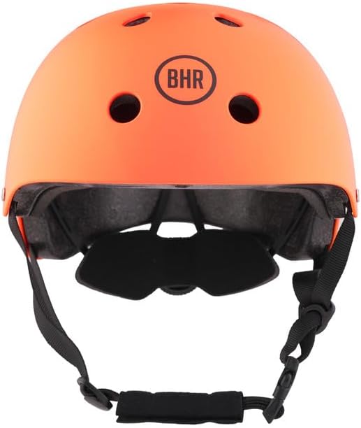 BHR - CASCO 837 URBAN PER MONOPATTINO - SCOOTER ELETTRICI - BICICLETTA - MTB - BMX - SKATEBOARD - PATTINAGGIO ARANCIONE OPACO