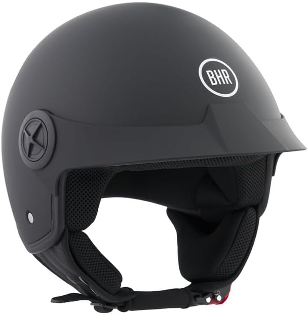 BHR - CASCO DEMI JET 833 PEAK NERO OPACO