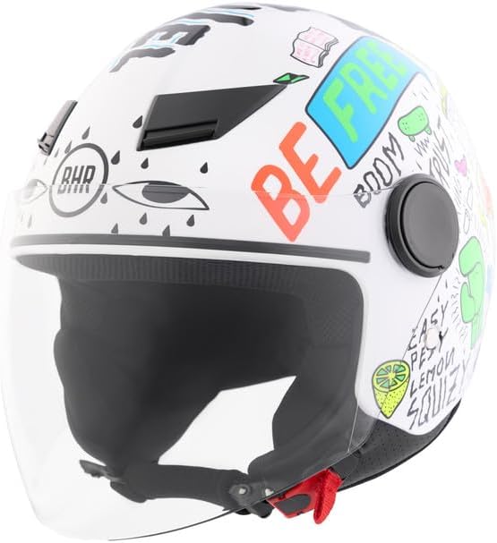 BHR - CASCO DEMI JET 841 CHILD BAMBINO/BAMBINA WONDERLUST WHITE GREEN