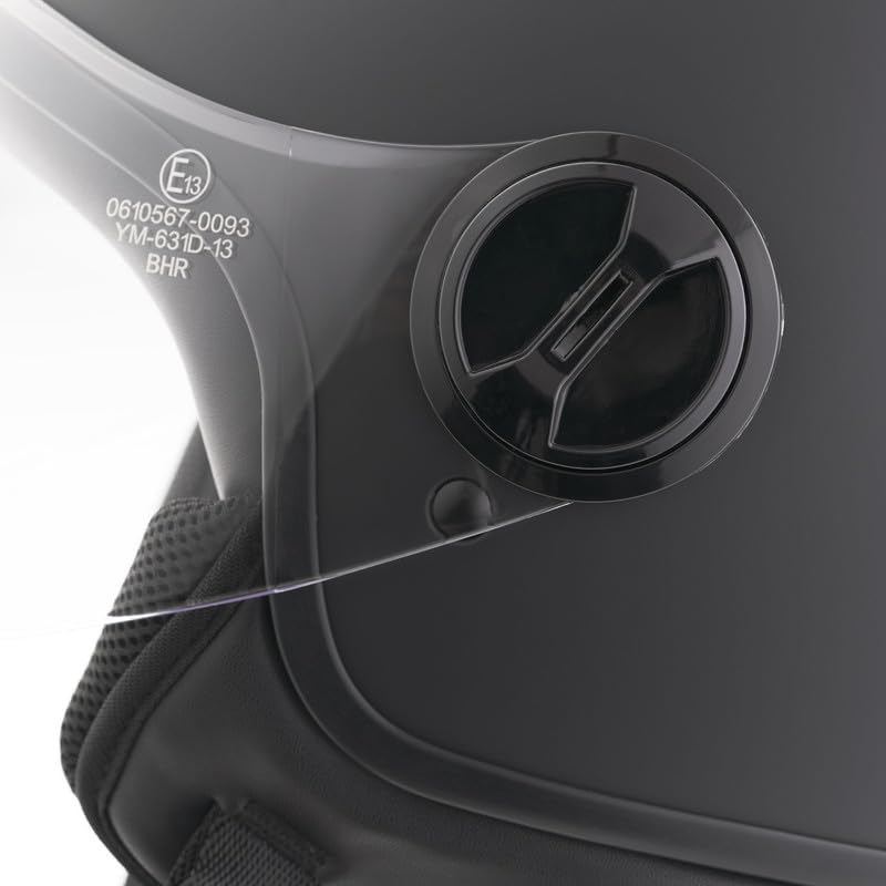 BHR - CASCO DEMI JET 835 SPECIAL NERO OPACO