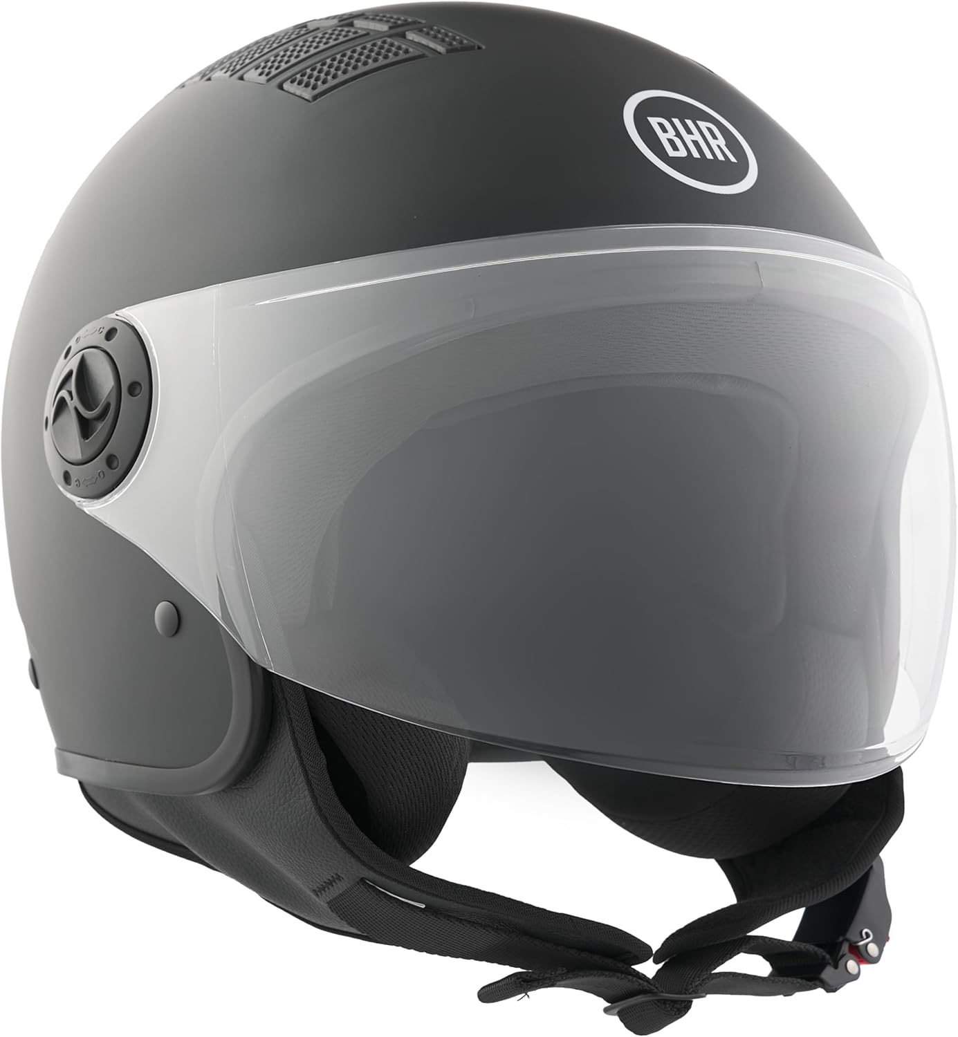 BHR - CASCO DEMI JET 834 FLOW NERO OPACO