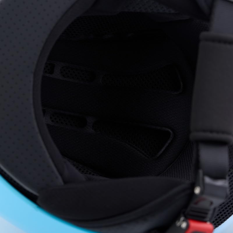 BHR - CASCO DEMI JET 841 CHILD BAMBINO/BAMBINA BLU METALLIZZATO