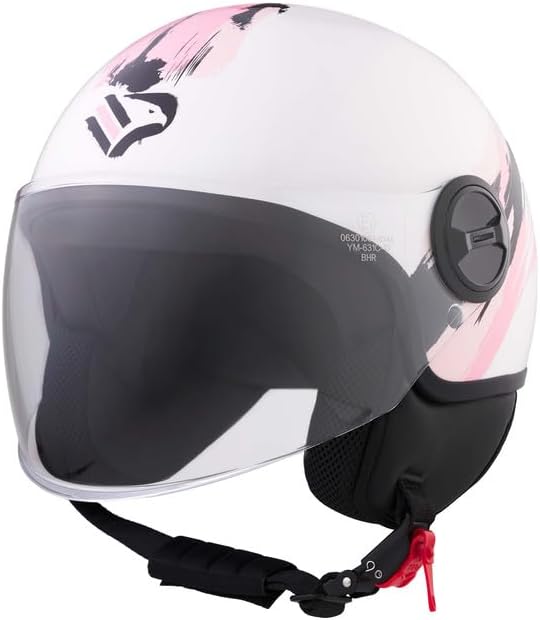BHR - CASCO DEMI JET 835 SPECIAL PALERMO SHINY WHITE