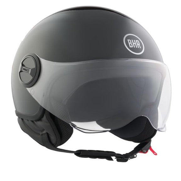 BHR - CASCO DEMI JET 835 SPECIAL NERO METALIZZATO