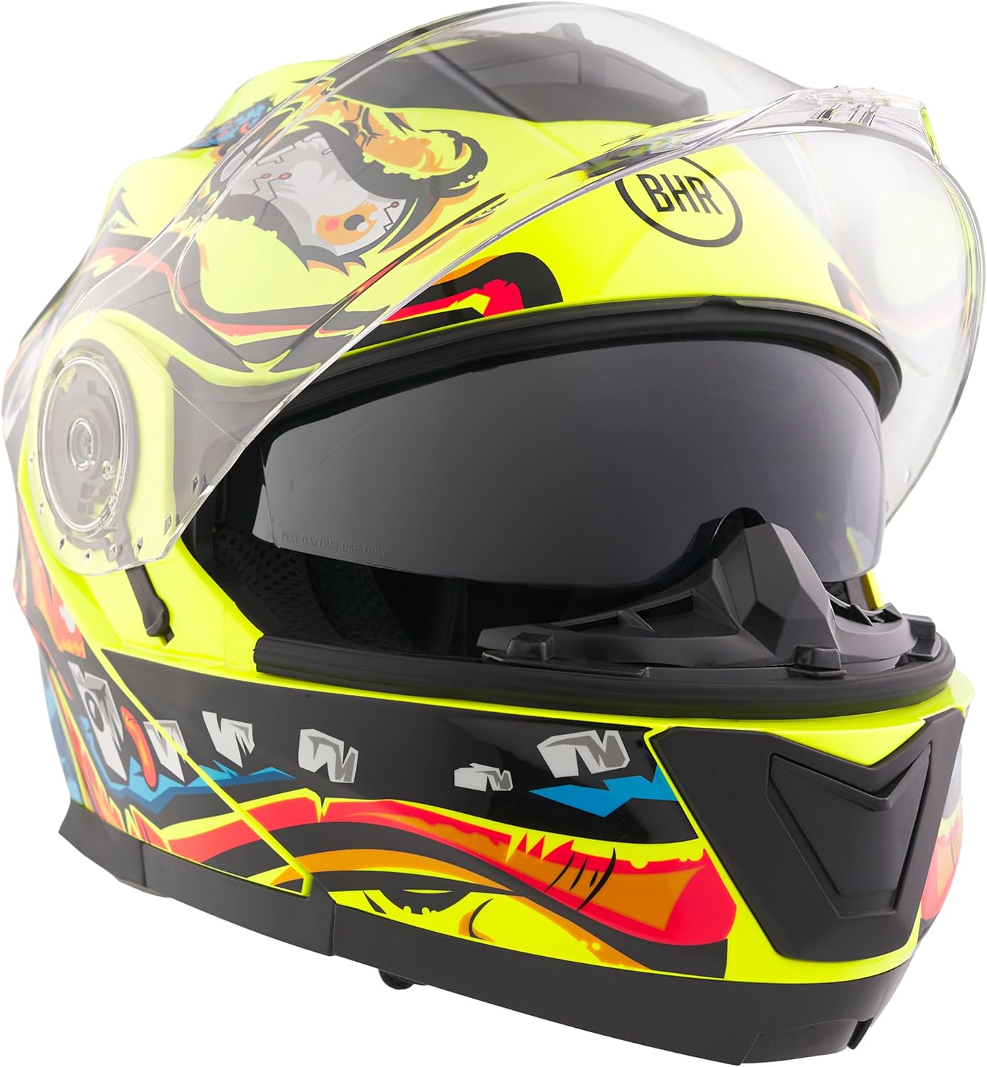 BHR - CASCO MODULARE 836 FLIP UP ZOMBIE YELLOW
