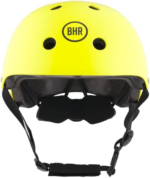 BHR - CASCO 837 URBAN PER MONOPATTINO - SCOOTER ELETTRICI - BICICLETTA - MTB - BMX - SKATEBOARD - PATTINAGGIO GIALLO OPACO